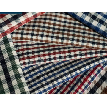 Checks Twill 60 Cotton 40 Polyester Fabric Shirting